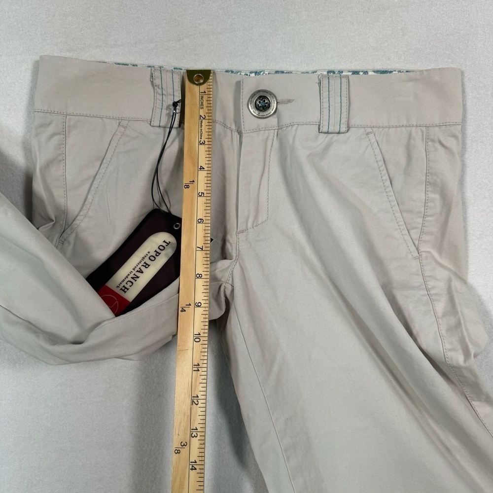 Topo Ranch Pants Womens 4 Cream Khaki Bootcut NWT - Picture 7 of 9